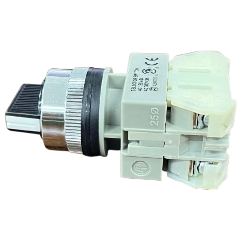Auspicious 3 Position Selector Switch 2NO with Spring Return 25mm 3A 220V