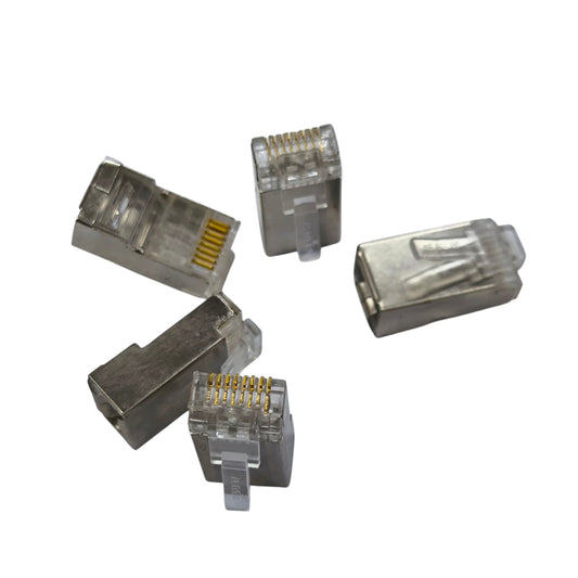 AMP CAT 6E UTP Shielded Connector 5 PCS per Order, CAT 6 RJ45 Connector Metal