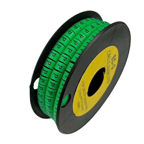 Cable (P) Marker 5.0mm to 7.2mm EC-3G 350pcs Green Wire Tagging