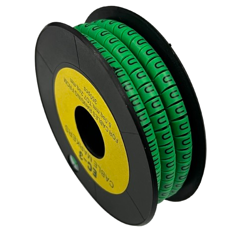 Cable (U) Marker 5.0mm to 7.2mm EC-3G 350pcs Green
