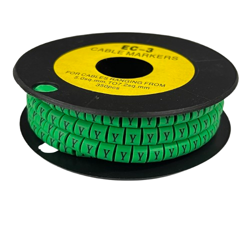 Cable (Y) Marker 5.0mm to 7.2mm EC-3G 350pcs Green