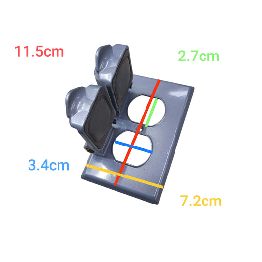 Eagle Weatherproof 2 Gang Plate Cover Gray