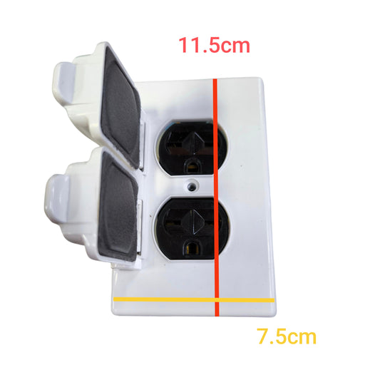 Eagle 2 Gang Weatherproof Tandem Outlet 15A 250V CAT1962 826B