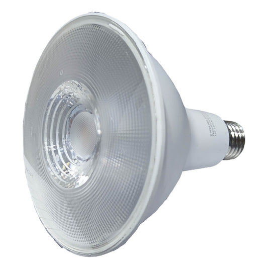 White PAR38 LED light bulb on a white background Firefly 14W LED PAR 38 E27 220V Available in Daylight (6500K) or Warm White (3000K) Electx Electrical SUpply