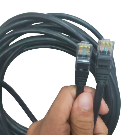 Grippes Cat 6 UTP Patch Cord Cable 24AWG 4Pairs 5meters Black