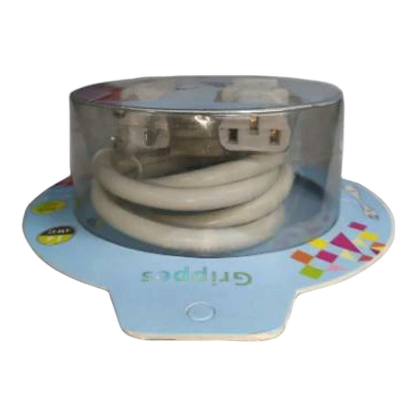 Cable management product with colorful base and clear top on a white Grippes Heavy Duty AC Cord AWG 14/3 2.0mm 1.2M North American IEC 60320 C13 to Type B NEMA 5-15 For Rice Cooker and Other Appliances Electx Electrical Supply 1background