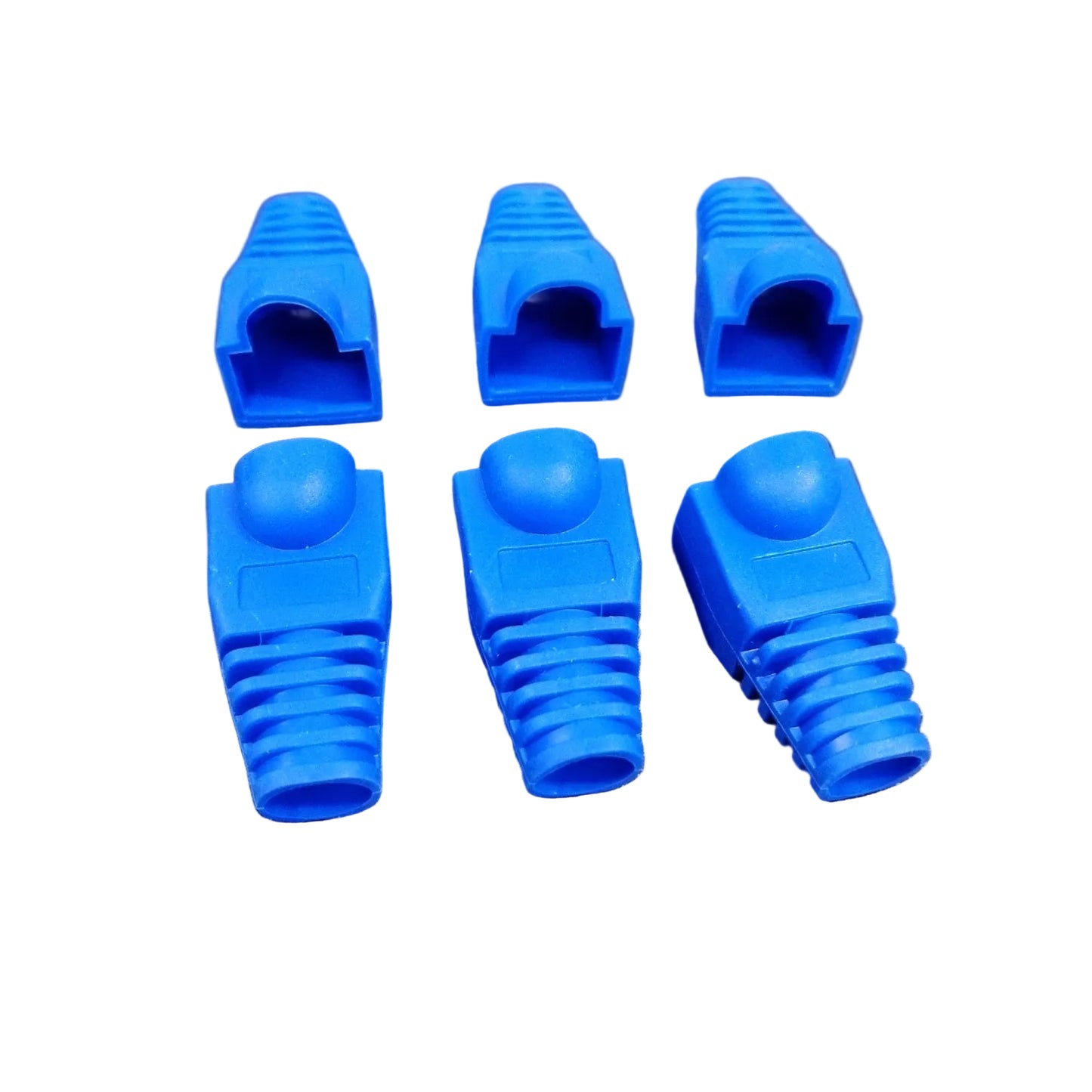 Grippes Rubber Boot RJ45 Rubber Boot, Cat5 and Cat6 Rubber Boot Blue