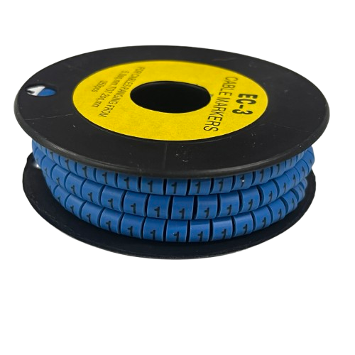 Grippes (1) Cable Marker 5.0mm to 7.2mm (350pcs) Blue EC-3B(1)