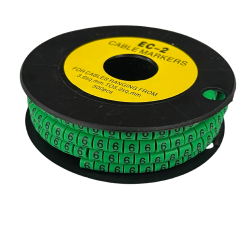 Grippes (6) Cable Marker 3.6mm to 5.2mm 500pcs EC-2G