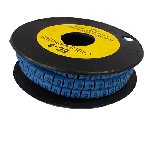Grippes (9) Cable Marker 5.0mm to 7.2mm (350pcs) Blue EC-3B(9)