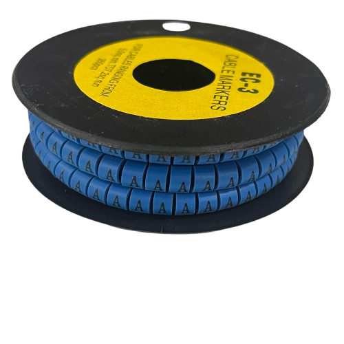Grippes (A) Cable Marker 5.0mm to 7.2mm (350pcs) Blue EC-3B(A)