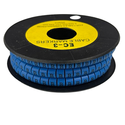 Grippes (B) Cable Marker 5.0mm to 7.2mm (350pcs) Blue EC-3B(B)