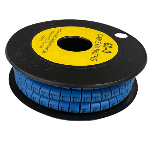Grippes (F) Cable Marker 5.0mm to 7.2mm (350pcs) Blue EC-3B(F)