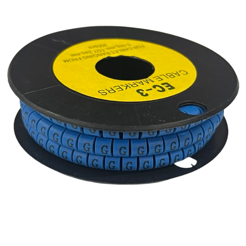Grippes (G) Cable Marker 5.0mm to 7.2mm (350pcs) Blue EC-3B(G)