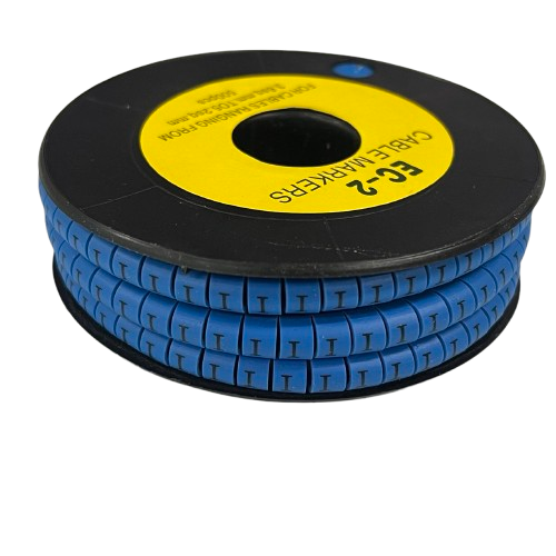 Grippes (I) Cable Marker 3.6mm to 5.2mm Color Blue 1roll 500pcs EC-2B