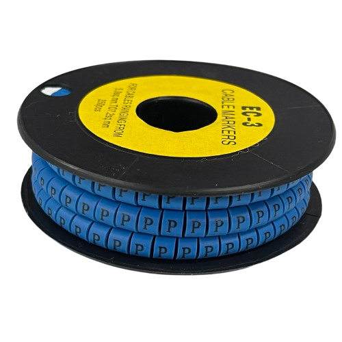 Grippes (P) Cable Marker 5.0mm to 7.2mm (350pcs) Blue EC-3B(P)