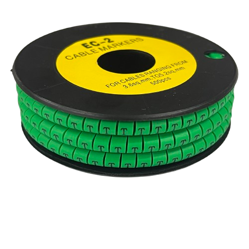 Grippes (T) Cable Marker 3.6mm to 5.2mm 500pcs EC-2G