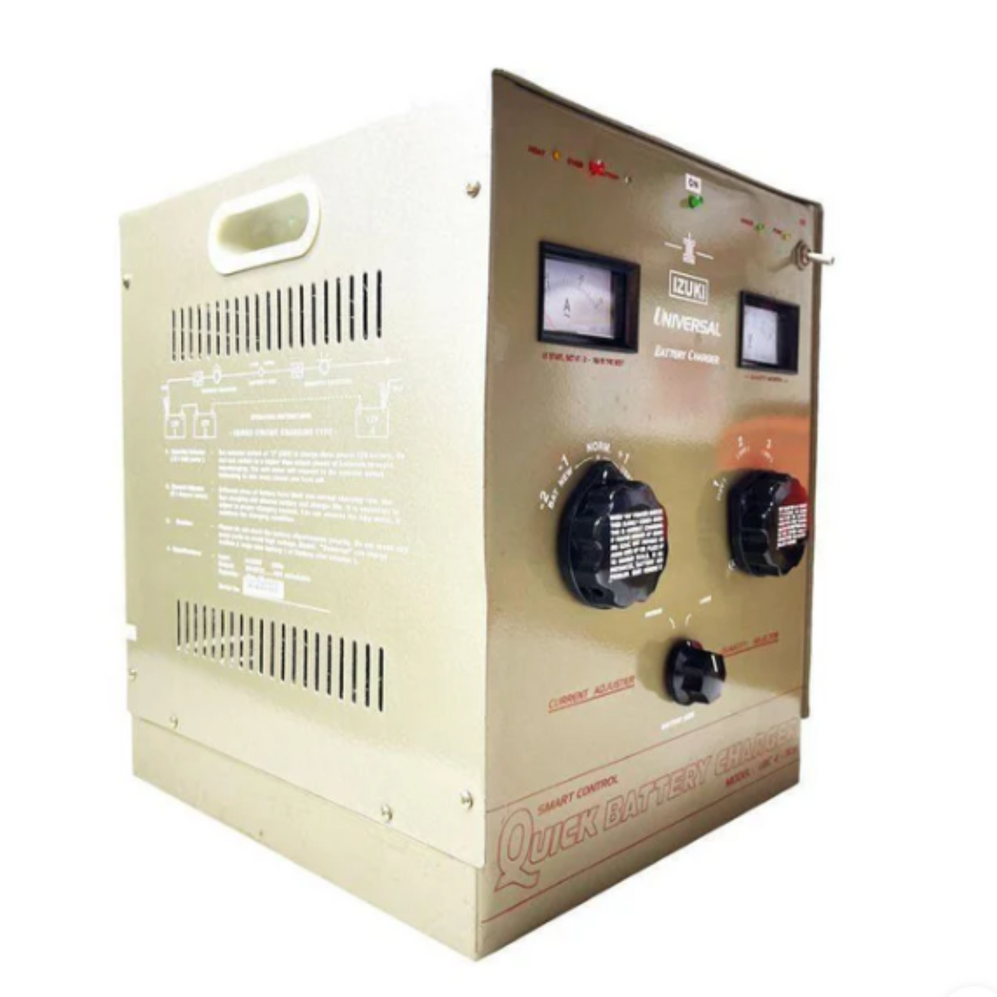 Izuki Universal Battery Charger 30 amps with voltage meter For 12V / 24V Batteries UBC-4-30A