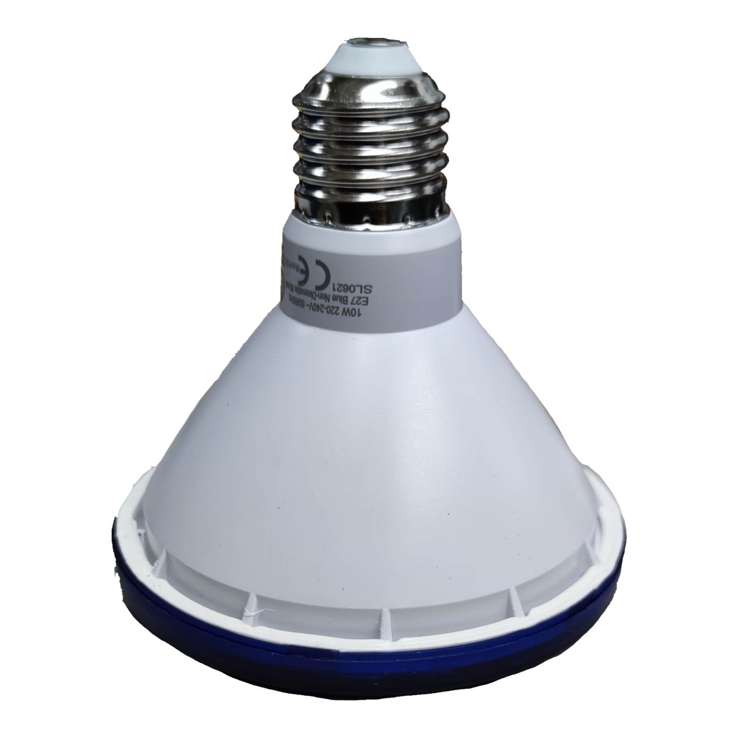 White high-pressure sodium light bulb on a white background