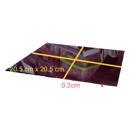 Optical Filter Purple 20.5cm x 20.5cm, Acrylic Color Filter Purple