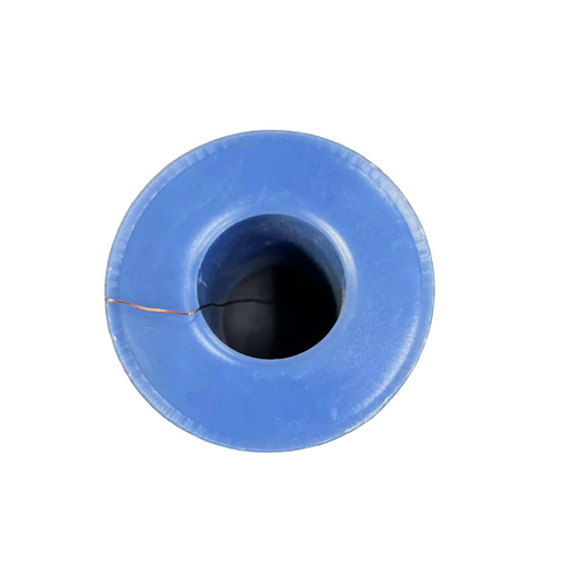 Blue spool of thread on a white background Philflex 700 Grams Magnet Wire AWG 26 Enameled Copper Wire 0.40mm Heavy Formix Approx 578.51 Meters Per Roll Electx Electrical Supply
