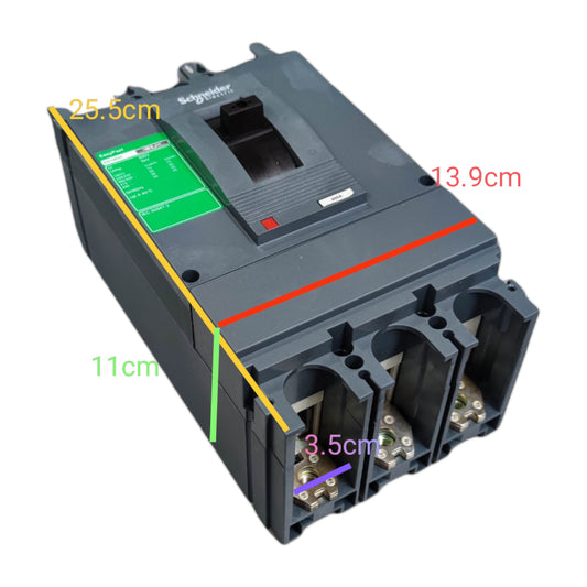Schneider 400A 3 Pole Industrial Circuit Breaker 400AF 50KAIC 415V Easy Pact EZC400H3400 , 400A 3 Phase Circuit Breakers, 400A 3P Circuit Breaker