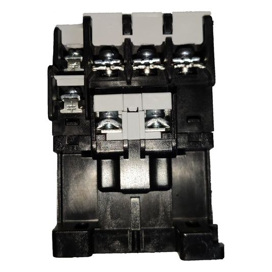 Electrical contactor on a white background