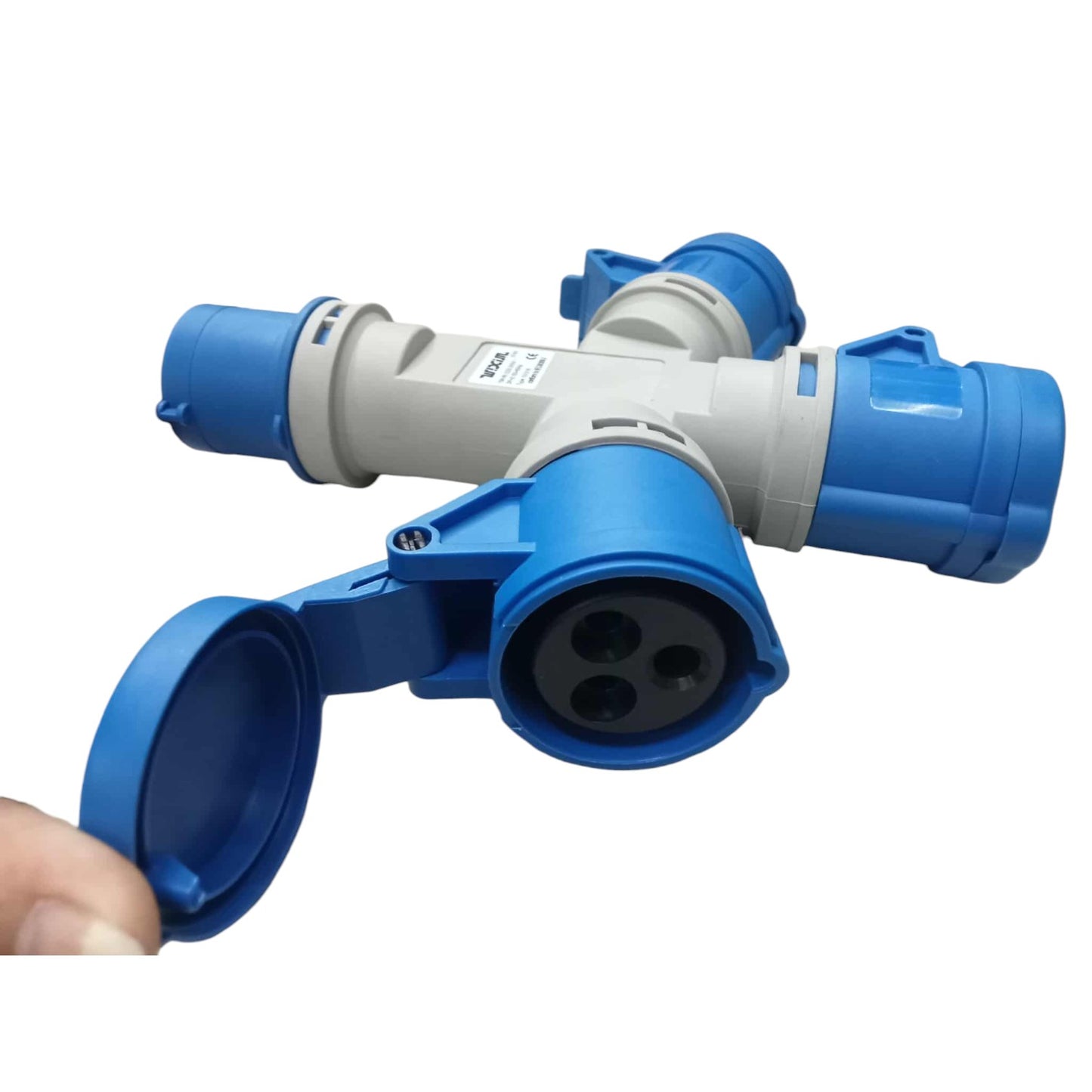 Wixim 16A Industrial Connector Splitter 1 x 3 3 Pins 2P+E 220V