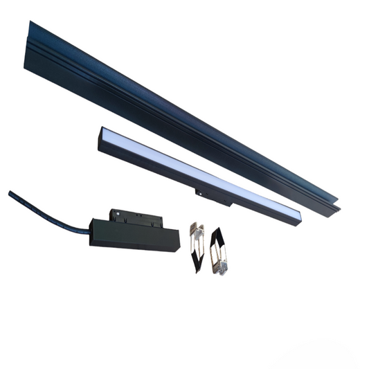 ILLUMIQ TERRA Magnetic Track Light 1 Meter 50mm with 1pc 24W LED Flood Track Light 220V Daylight 6500K