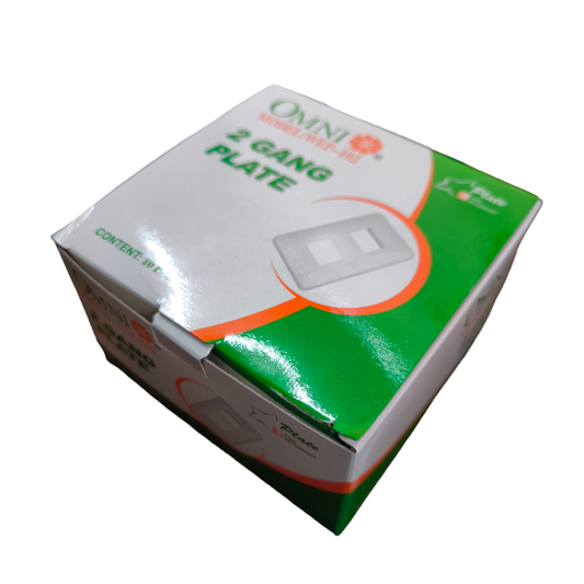 Omni 2 Gang Plate Cover Device Classic Series WEP-102 10pcs
