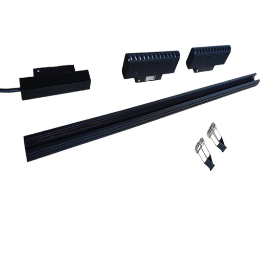 ILLUMIQ TERRA Magnetic Track Light 1 Meter 26mm 2pc 12W LED Rotary Grille Track Light 220V Cool White 4000K