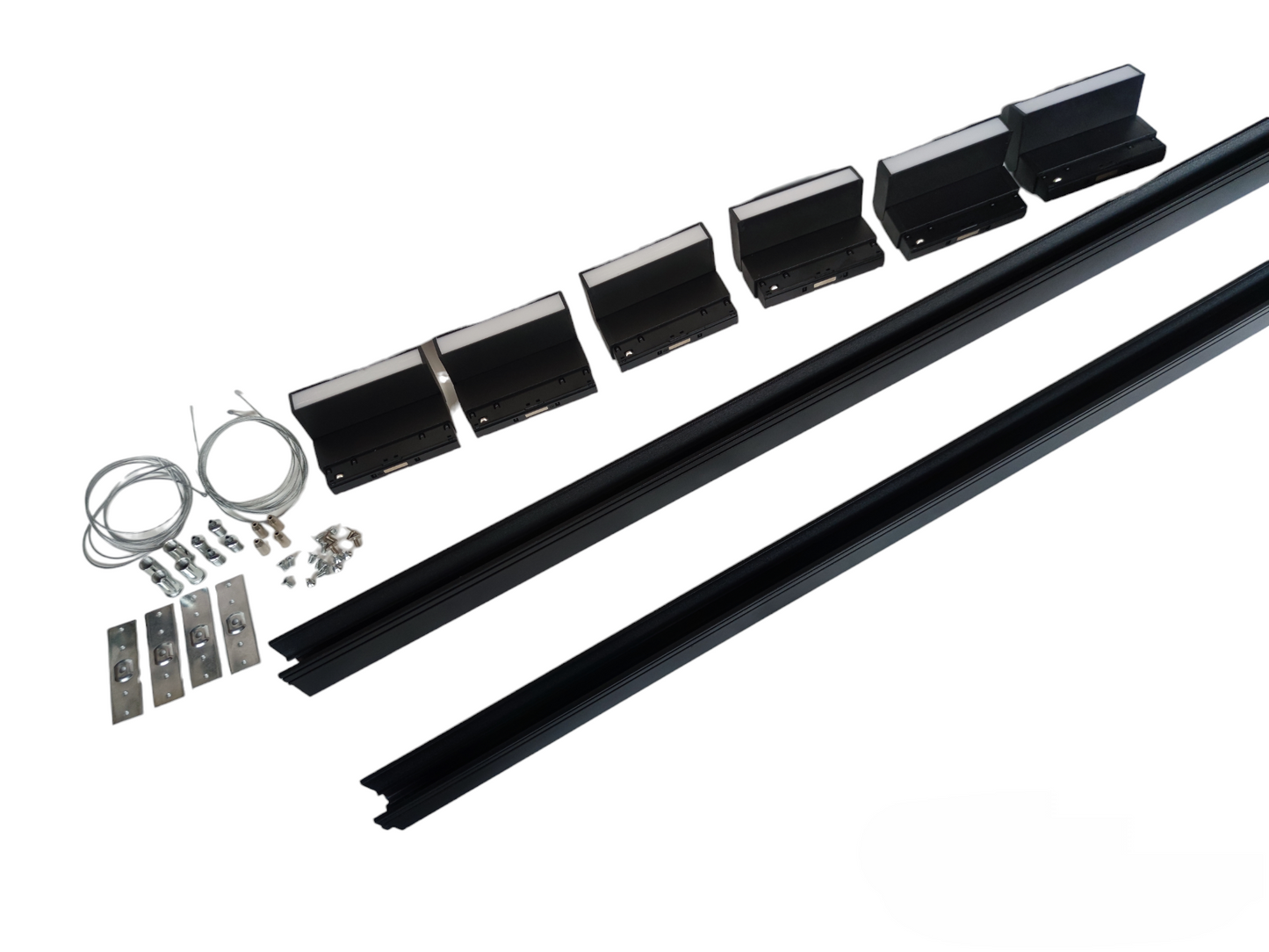 ILLUMIQ TERRA LED Magnetic Track Light 2 Meters 50mm with 6pcs 6W LED Foldable Flood Warm White 3000K 220V Series 20