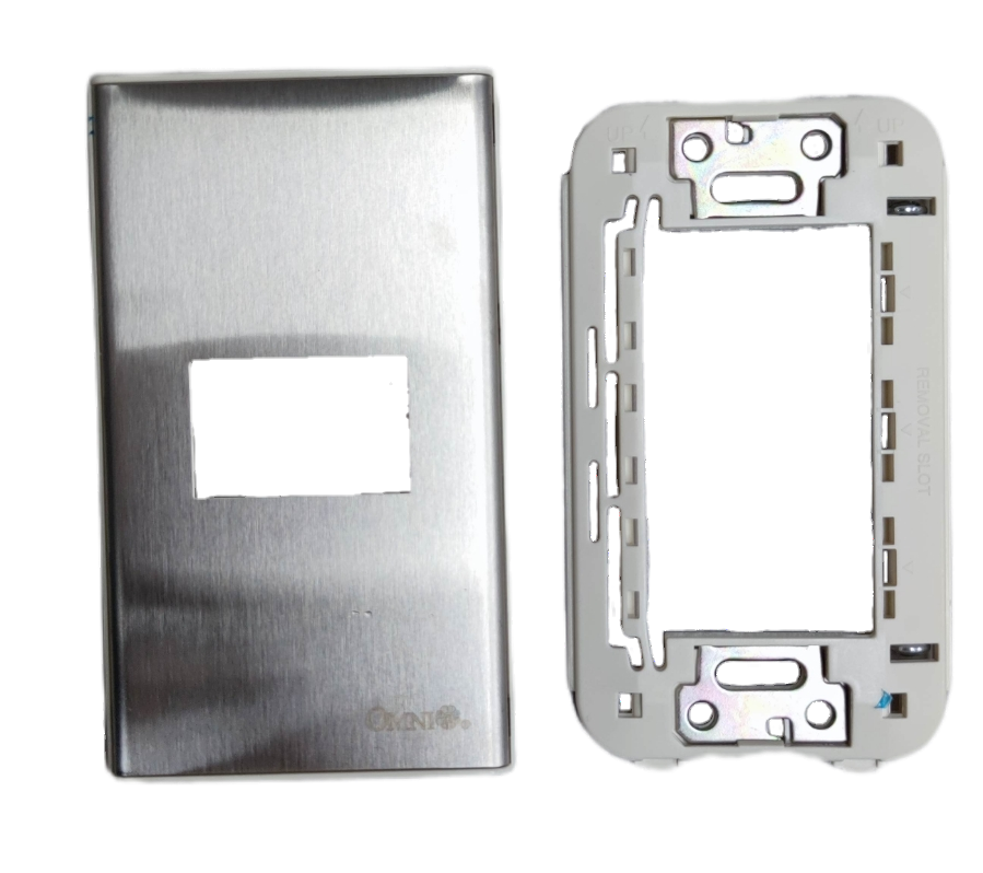 Omni 1 Gang Plate Chrome Cover Device WWP-110S