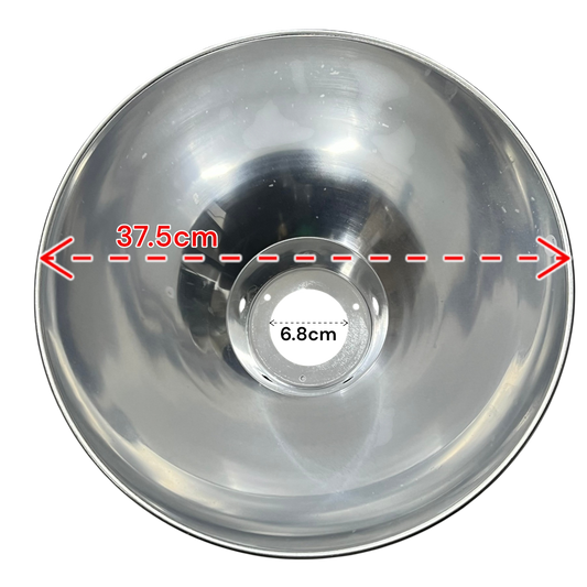 Biglite ceiling light aluminum reflector lamp cover measuring 37.5cm in diameter