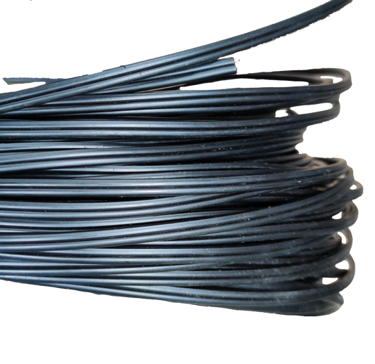 Philflex AWG 18 Telephone Drop Wire black insulated cable coiled for telecommunication use