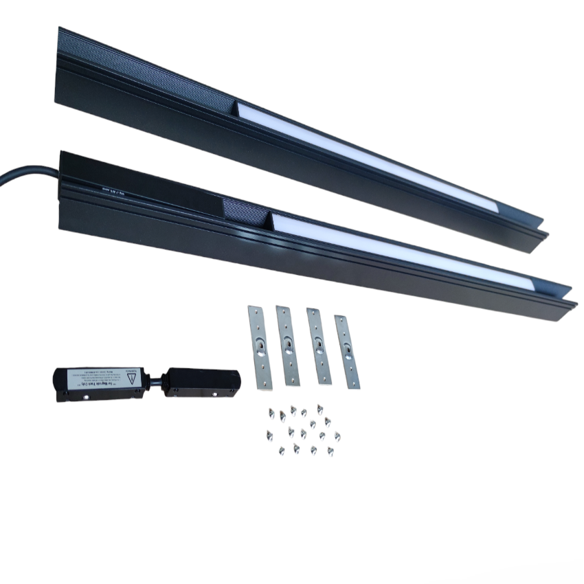 ILLUMIQ TERRA Magnetic Track Light 2 Meters 26mm with 4pcs 18W LED Foldable Grille Track Light 220V Warm White 3000K