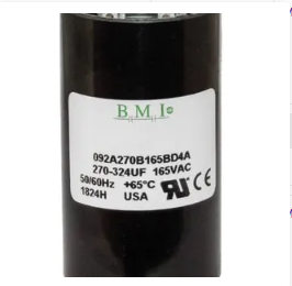 BMI Capacitor 270-324UF 165V AC with durable design for reliable electrical performance