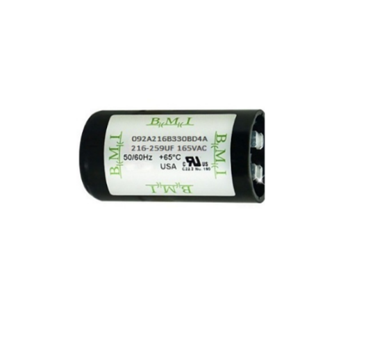 BMI Starting capacitor 216-259UF 165V AC for electrical circuitry and parts.