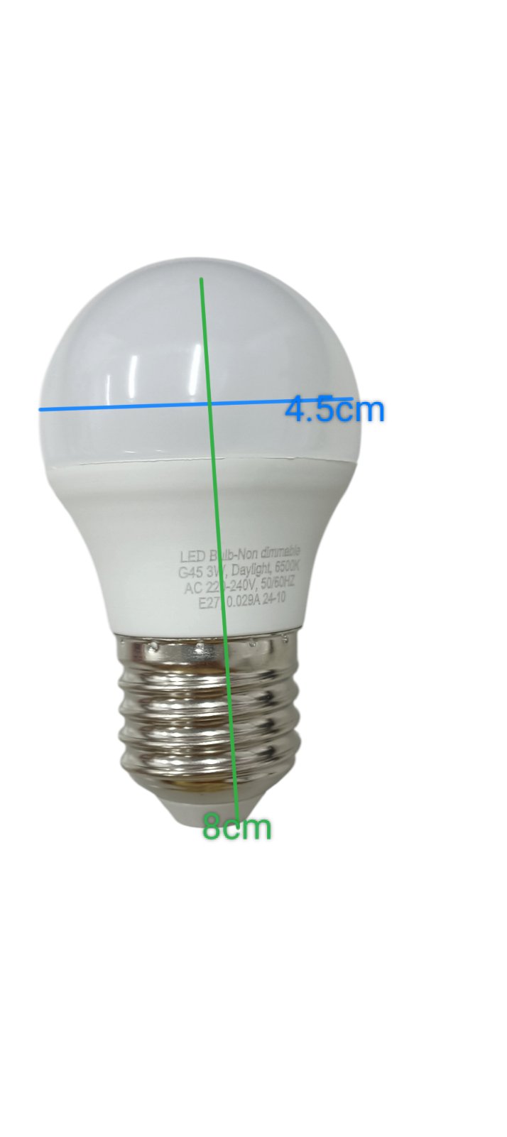 Butterfly 3W LED Bulb E27 220-240V white A60 bulb with E27 screw base 4.5cm diameter 8cm height