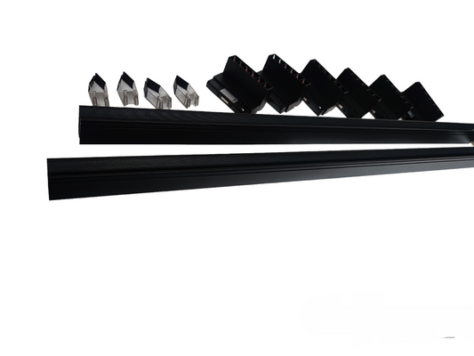 ILLUMIQ TERRA LED Magnetic Track Light 2 Meters 50mm with 6pcs 6W LED Foldable Grille Warm White 3000K 220V Series 20