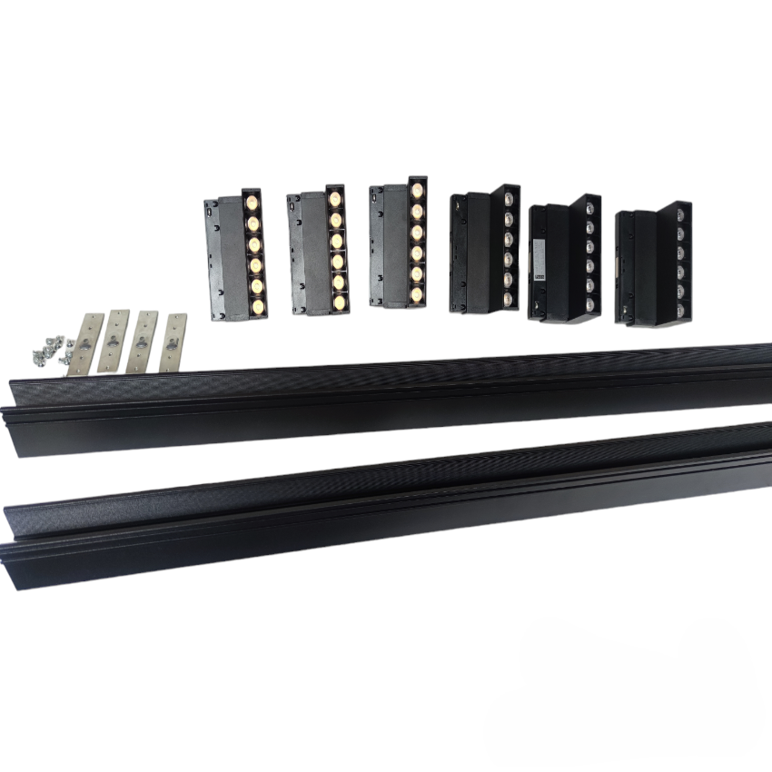 ILLUMIQ TERRA LED Magnetic Track Light 2 Meters 50mm with 6pcs 6W LED Foldable Grille Cool White 4000K 220V Series 20