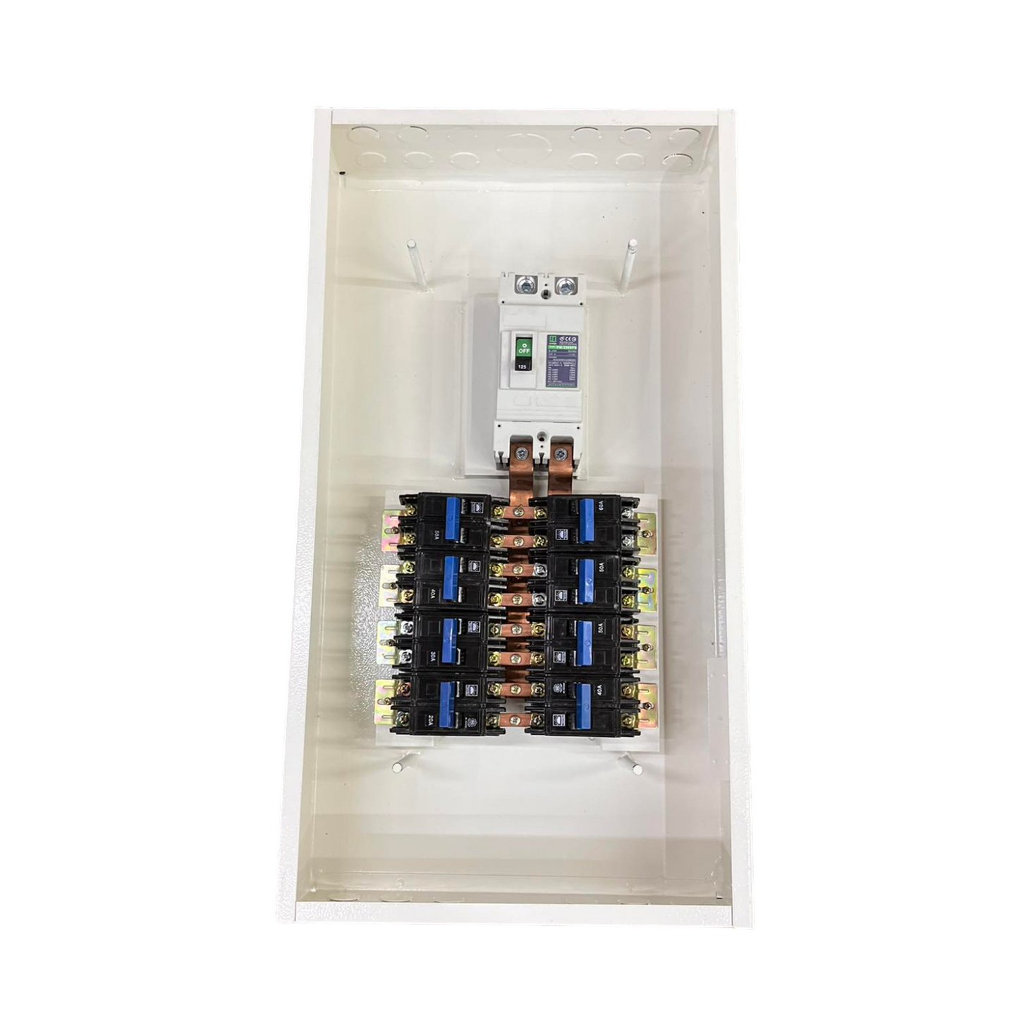Koten Taiyou Panel Board with 175A 2 Pole 250SPS Main with 8 Branches 2 Pole Circuit Breaker Bolt On