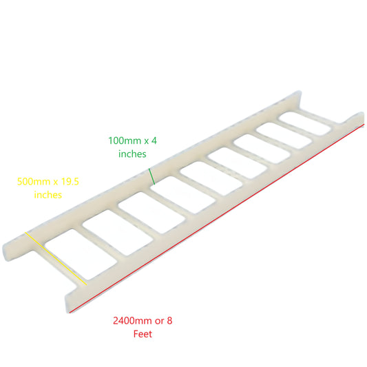 Royu cable ladder straight run with dimensions 8 feet length 4 inches width and 19.5 inches height