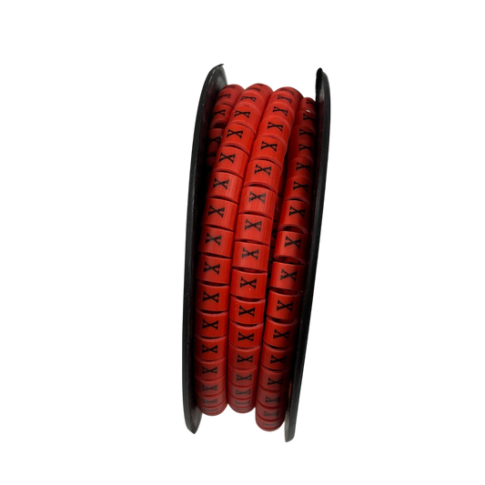 Grippes Cable Marker Red - X for organizing and identifying cables neatly