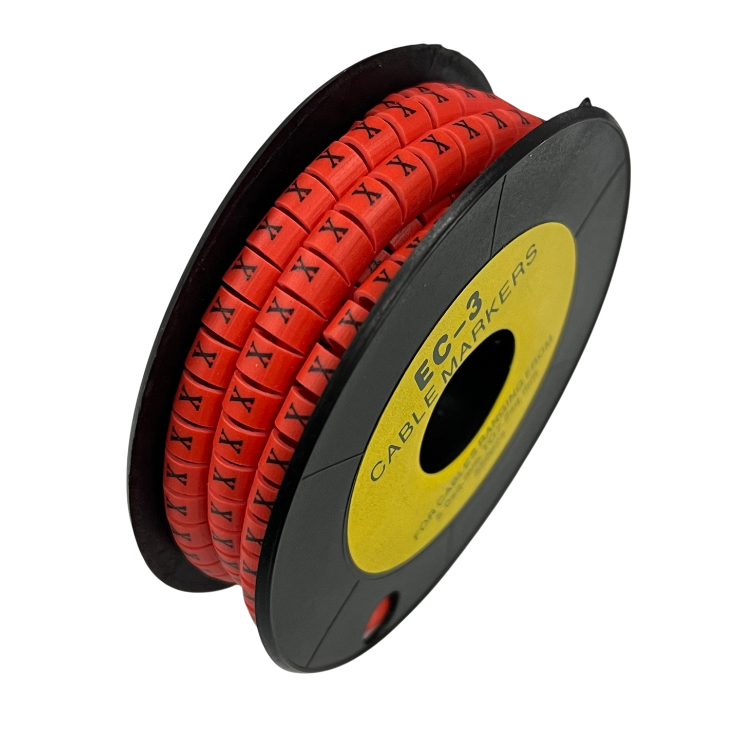 Grippes Cable Marker Red - X on a spool for organized cable management and identification