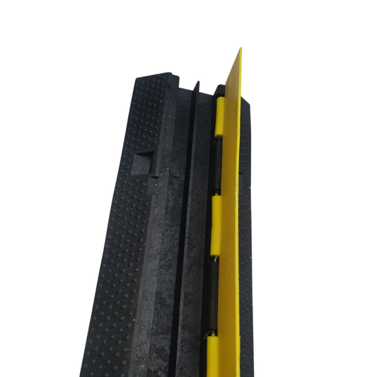 Grippes Cable Ramp Protector 2 Channel with Durable Rubber Construction for Safe Cable Management