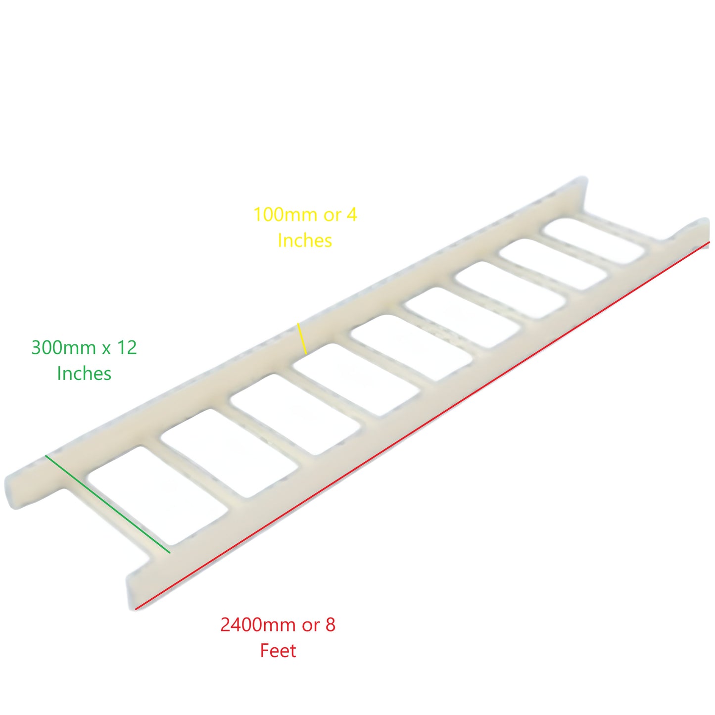 Royu cable tray 1.2mm gauge 18 size 12 inches white metal cable management tray