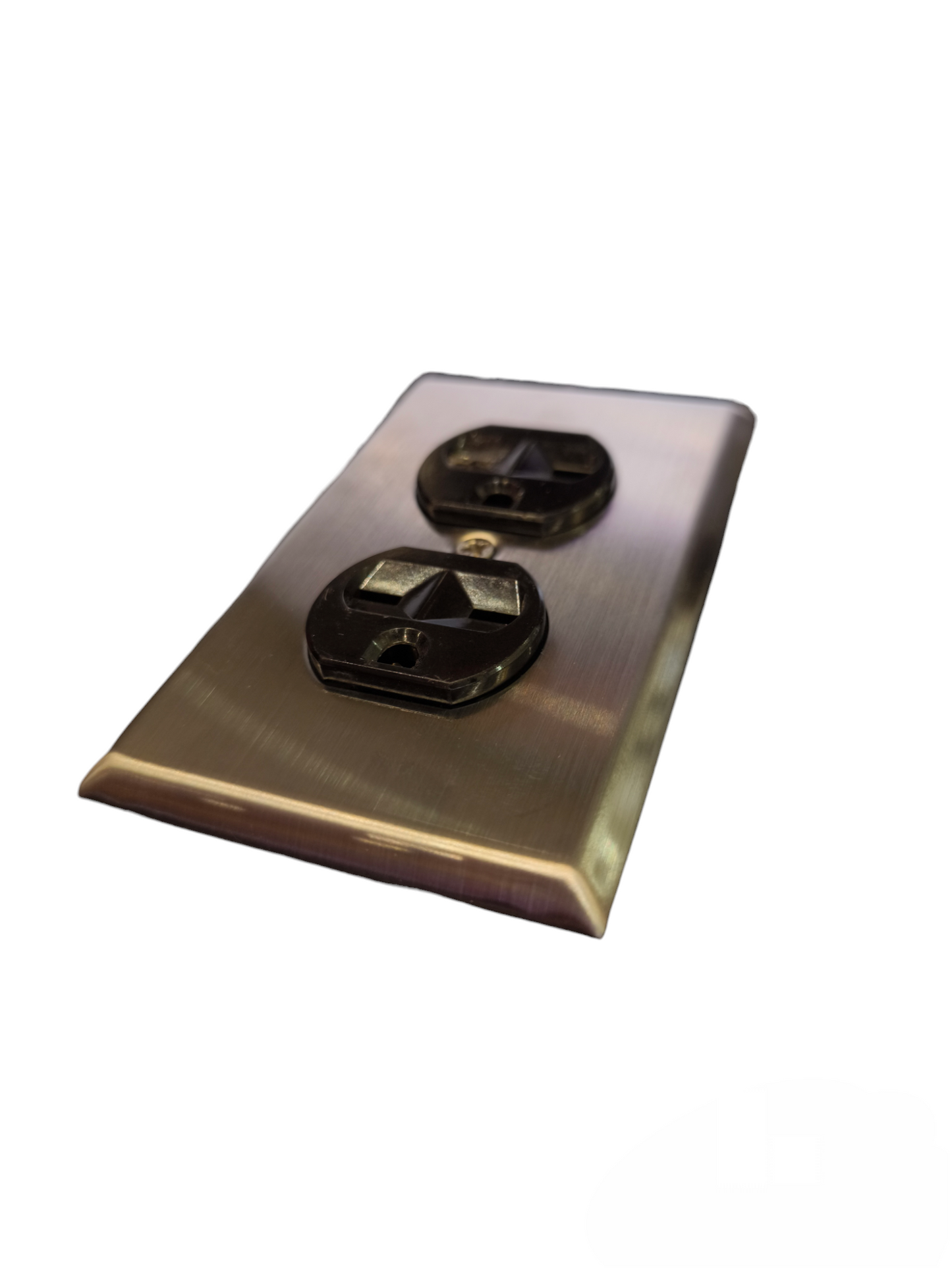 Eagle 2 Gang Tandem with Ground and Stainless Plate 16A 250V