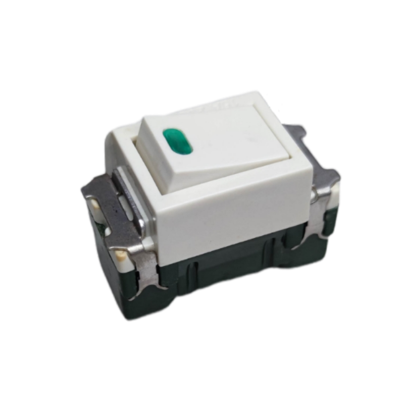 Omni 16A 250V classic series light switch in white with a toggle design for easy control