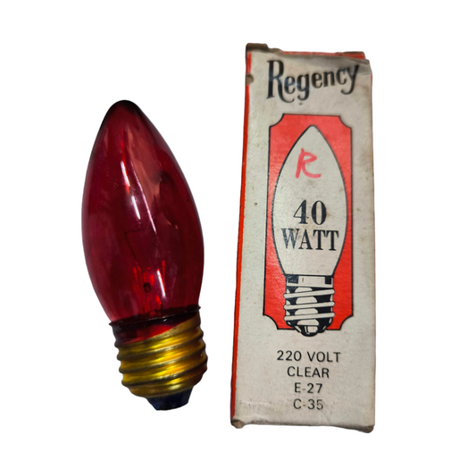 Regency Candle Bulb E27 220V Available in 25W or 40W Clear or Frosted